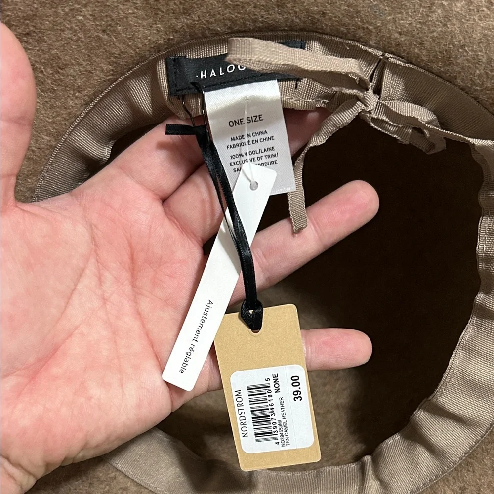 Halogen Tan Floppy Hat with Black Band - Picture 2 of 5